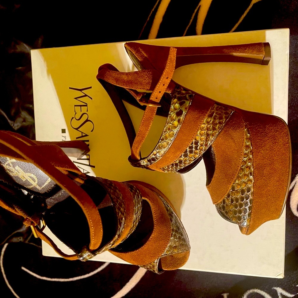 Yves Saint Laurent Palais 105 Scal OT sandals/heels. Size 36.5.